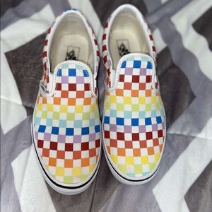 RAINBOW SLIP-ON VANS